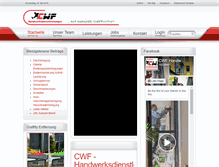 Tablet Screenshot of cwf-hwd.de